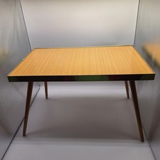 DDR Tisch, Blumen, Bank, Mehrzweckhocker Bambi Vintage 