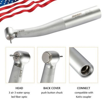 SANDENT Dental Fiber Optic High Speed Handpiece 3 spray For KAVO Coupler SA