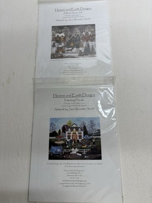 A Real Snow Job & Fetching Florals by Heaven and Earth Designs cross stitch