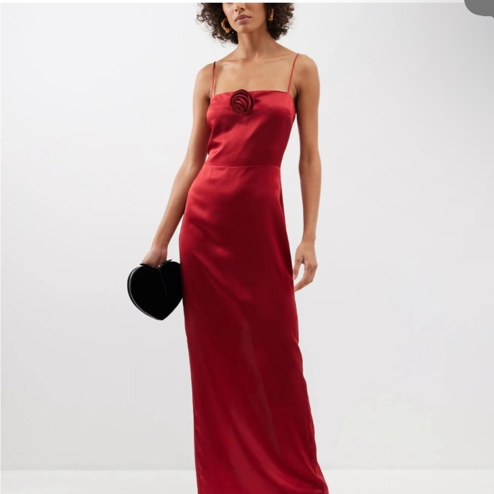 Reformation Frankie 100percent Silk Red Maxi Dress Size 10. NWOT. Retail $298 image 5