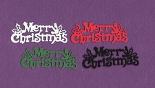 MERRY CHRISTMAS 9 die cuts scrapbook cards