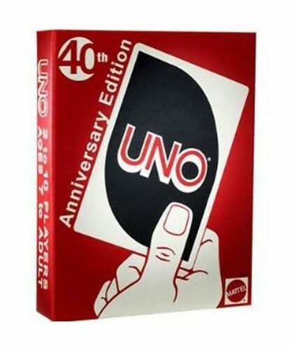 2010 Mattel 42003 Uno Card Game 40th Anniversary Edition For Sale Online Ebay