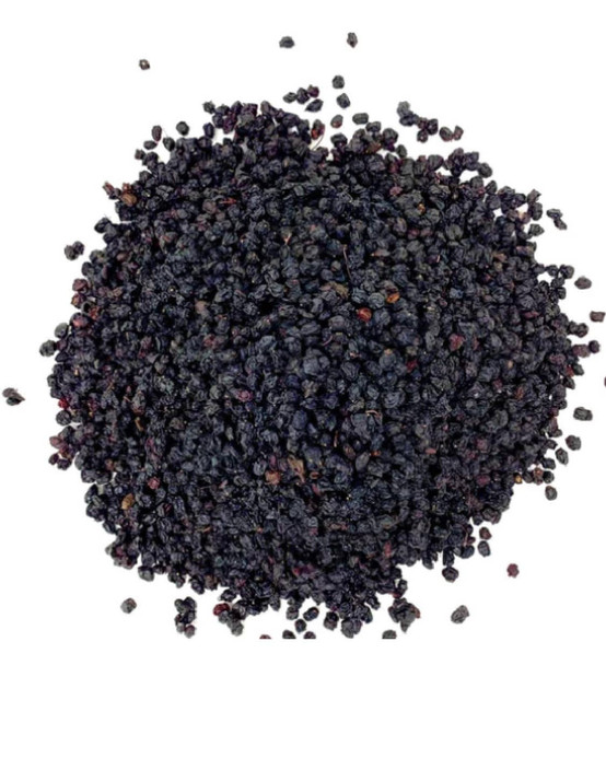 Ягоды бузины сушеные органические, выращенные в США, насыпью по 1 фунту в пакет на молнии