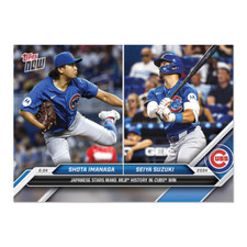 2024 Topps Now 588 Shota Imanaga Seiya Suzuki Chicago Cubs RC History PR 2274