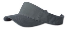 Plain Single Sports Visor- Charcoal