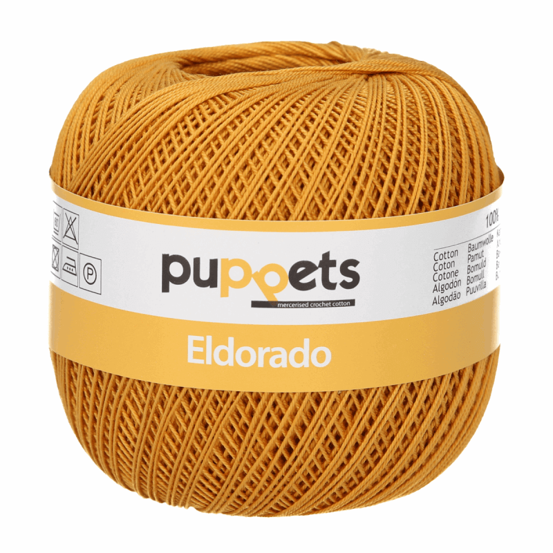 Puppets Eldorado No.12 100 Cotton Crochet / Knitting Yarn Thread 50g