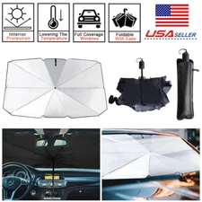 Car Windshield Sun Shade Foldable Umbrella Front Window Cover Visor Umbrella US