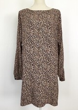 Ann Taylor LOFT Animal Print Dress Lined Size M