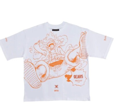 ONE PIECE Shonen Jump Limited Monke D Lufft Gear 5 T-Shirt L Size