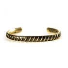 Сuff bracelet Armature, Ukrainian handmade solid brass c shape, torque bracelet