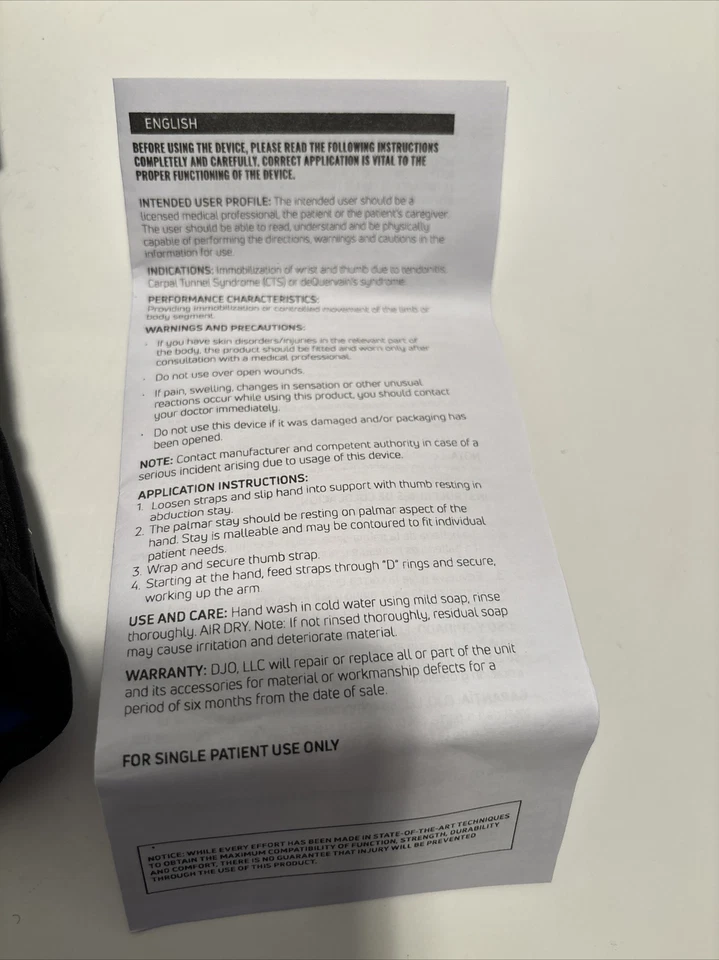 Muñeca PROCARE 79-87302 forma confort pulgar/derecha/extra pequeña Foto 3 de 4