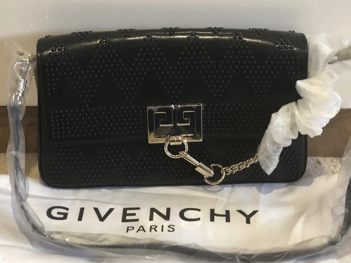 Authentic Givenchy Charm Bag Black Leather New RRP 2250 Luxury
