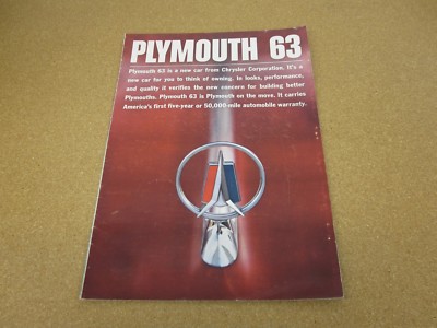 1963 Plymouth Fury Belvedere Savoy sales brochure 20 pg ORIGINAL literature
