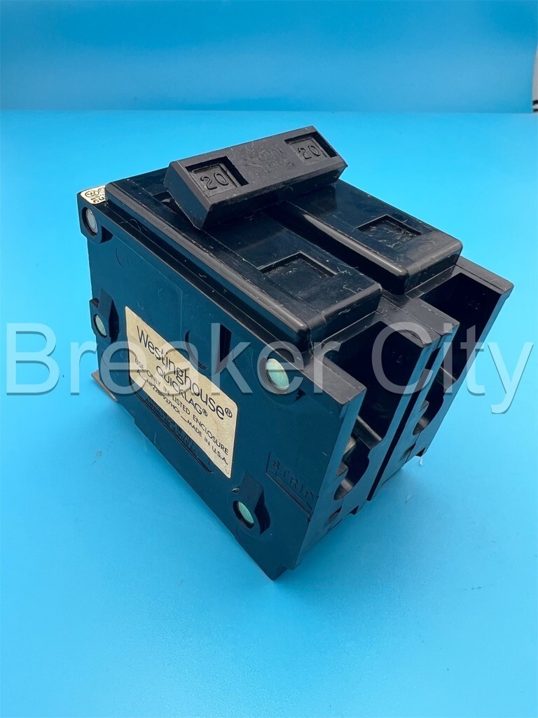 Qbhw2020 Westinghouse QBHW2020 20 Amp 2 Pole Circuit Breaker Eaton Quicklag Bolt ...