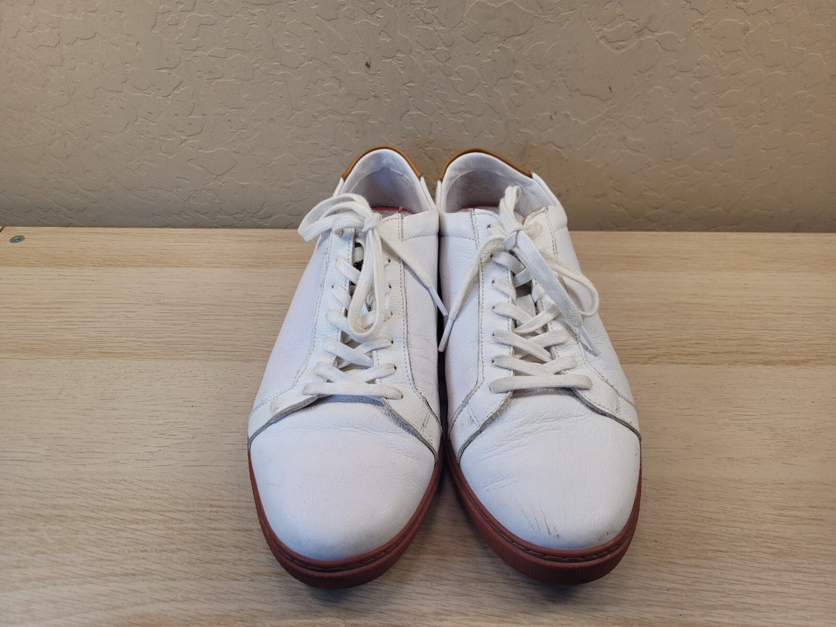 Allen Edmonds Courtside 3580 White Leather Shoe Sneakers  display picture 2
