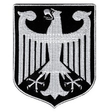 BLACK GERMAN embroidered PATCH GERMANY iron-on Bundesadler Aufn her Deutschland