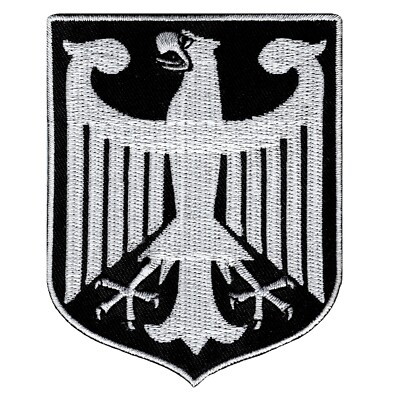 BLACK GERMAN embroidered PATCH GERMANY iron-on Bundesadler Aufnäher Deutschland