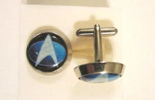 Star Trek Cuff Links , Star Trek logo cufflinks , Star Trek souvenir cuff links