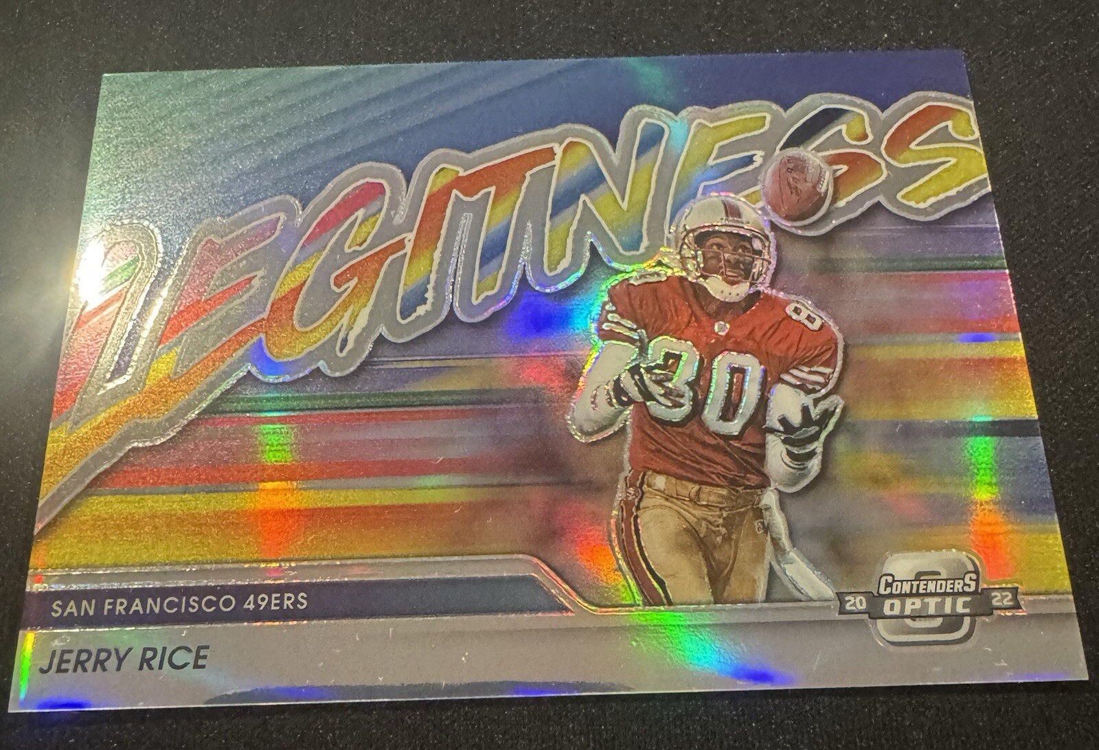 2022 PANINI CONTENDERS OPTIC JERRY RICE LEGITNESS L-19