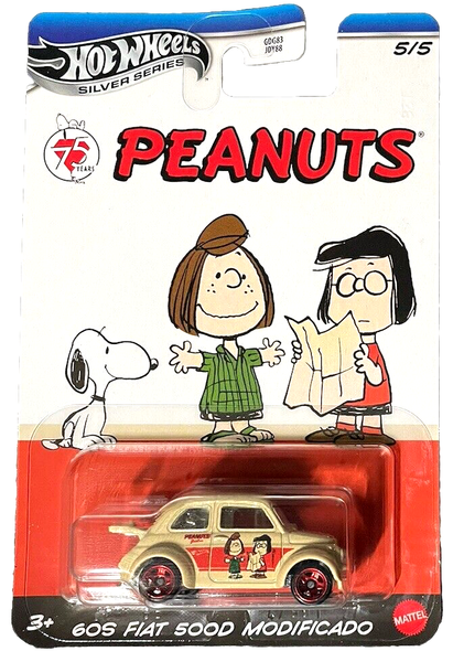 Hot Wheels 60S Fiat 500D Modificado Peanuts 5/5 1:64 Modellauto Spielzeug Ovp-image