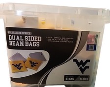 West Virginia College Bean Bags For Cornhole Bags X 4 Official 16OZ Tote Pellet
