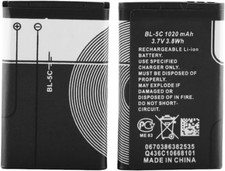 BL-5C Rechargeable Battery 3.7V 1020Mah Suit for Home Household Radio with Curre