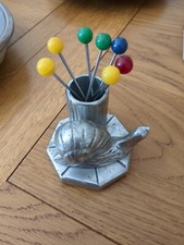 Ancien Vintage Set Fourchettes a Escargots 