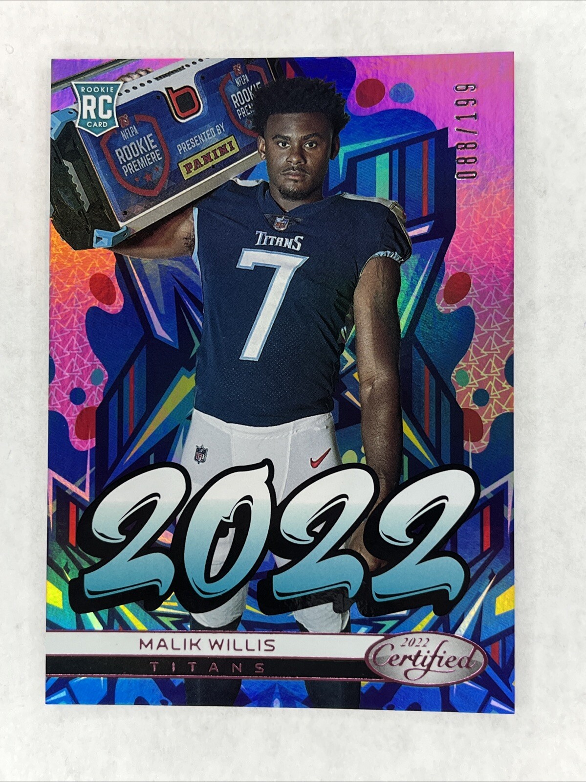 2022 Certified '22 Mirror Pink Malik Willis #019/199