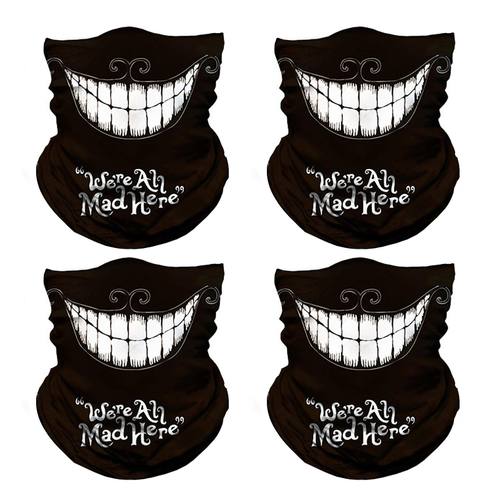 4PCS Seamless Neck Gaiter Shield Scarf Bandana Face Mask Seamless UV Protecti...