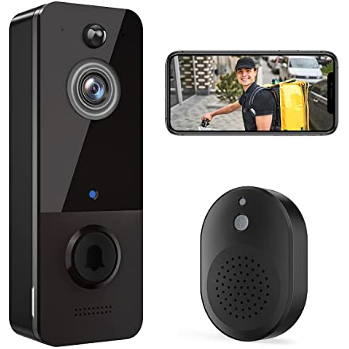 Wireless Doorbell Camera, AI Intelligent Human Detection, HD Real-time Image-image