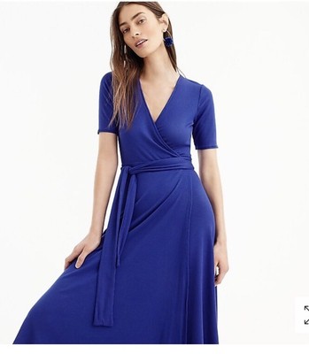 royal blue wrap dress