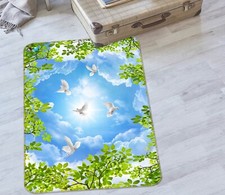3D Peace Dove Wish NBC454190 Animal Game Rug Mat Elegant Photo Carpet Mat Romy