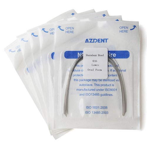Dental Orthodontic Arch Wire Wires Oval Form Stainless Steel Round/Rectangular - Photo 43/208