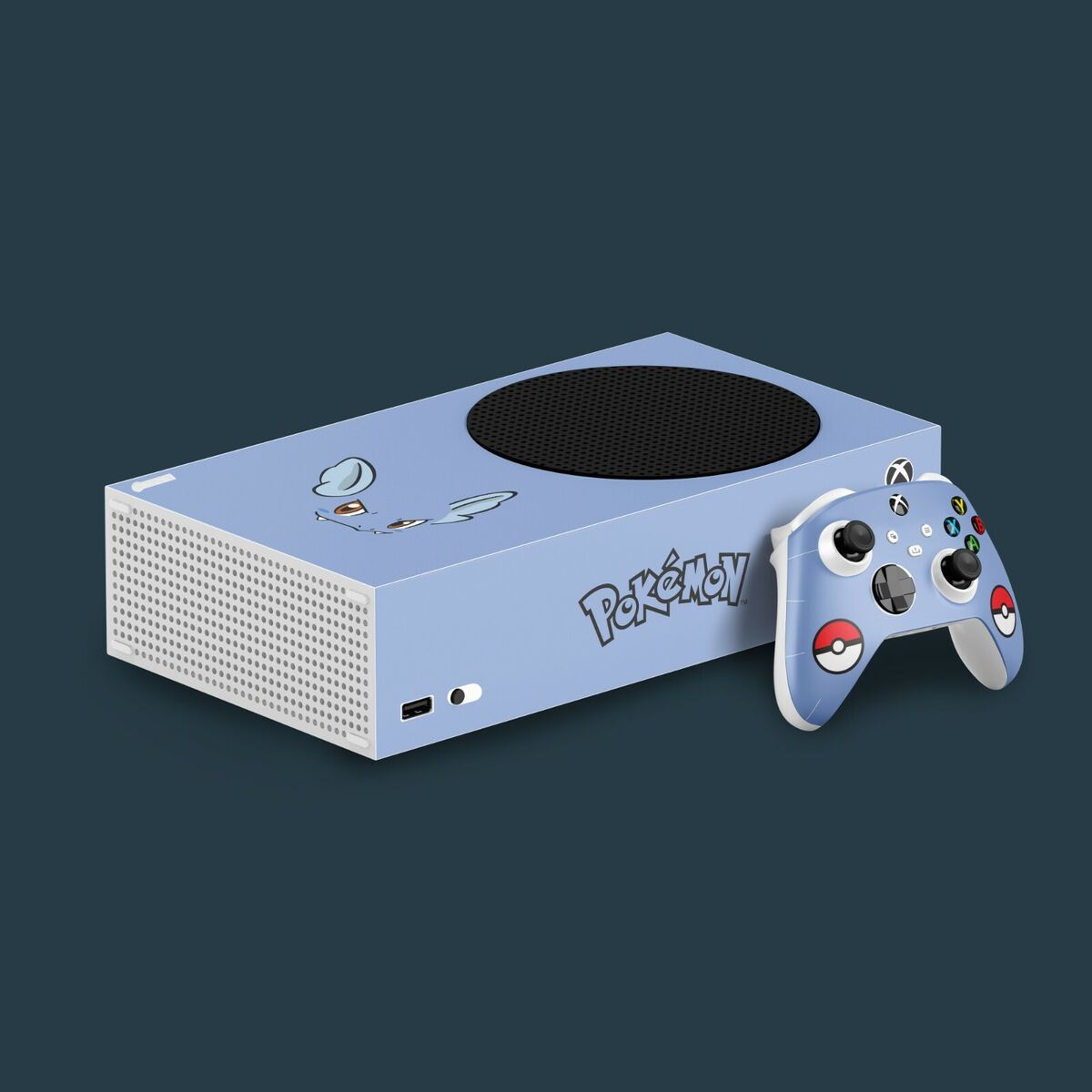 Xbox Series X / S Vinyl Skin & 2x Controller Skins, Pokémon Themed.