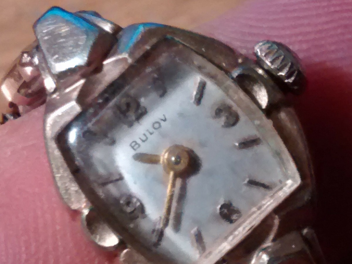 Vintage 10k Yellow Gold Plated Bulova Lady\'s Watch; Windup; Runs Ladies Bulova Vintage 10K Rolled Gold Plated Watch Estate  main image 2