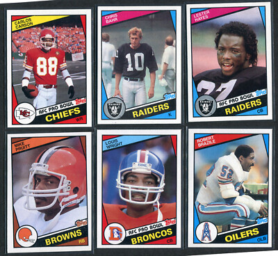 1984 Topps Football NM+ Clean #1-200 Complete Your Set You Pick