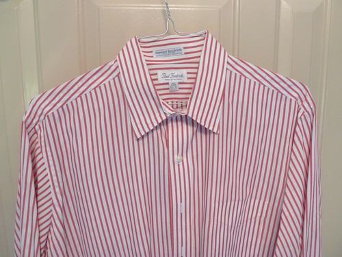 PAUL FREDRICK-ALL COTTON SPREAD COLLAR SHIRT-BROADCLOTH-MADE IN USA-16.5-36 - Picture 3 of 12