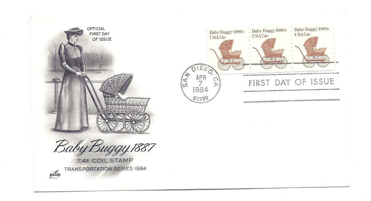 1902 7.4c Baby Buggy 1880s ArtCraft FDC | eBay