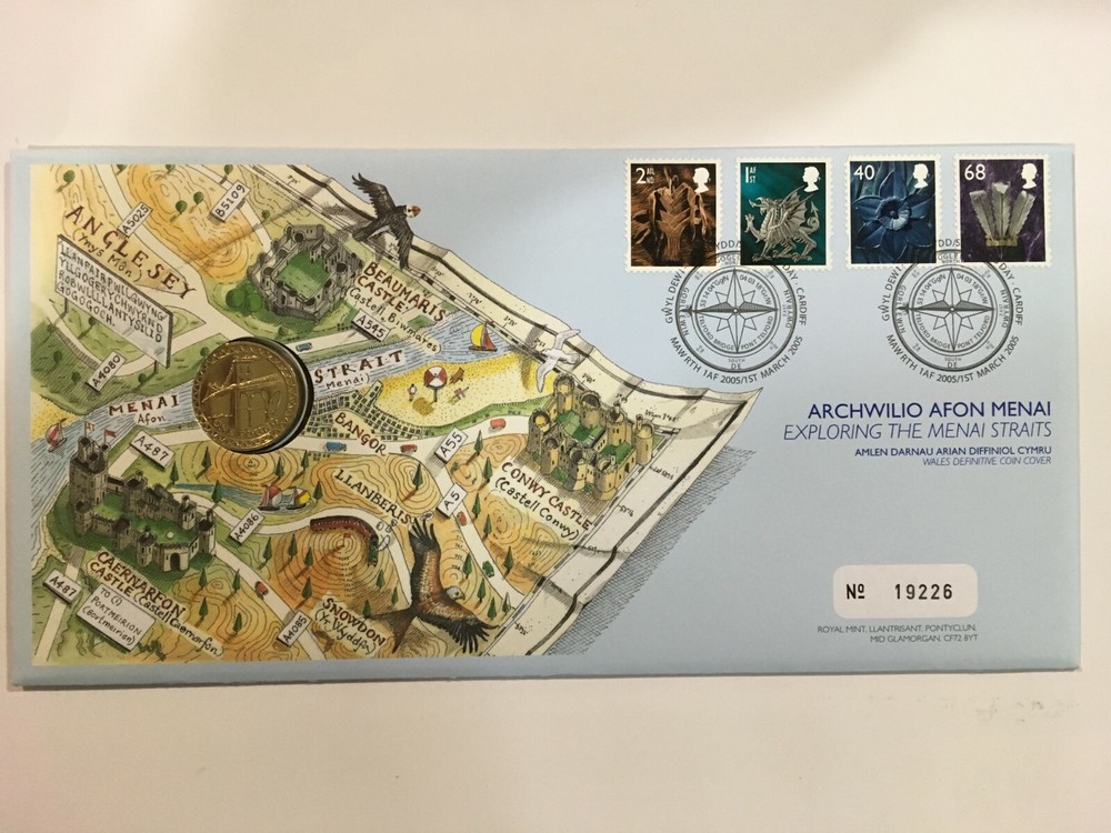 ROYAL COIN COVERS: ARCHWILIO AFON MENAL SET OF 4 COVERS.