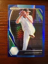 Jacob Steinmetz - 2021 Prizm Draft Pick Baseball Blue Wave Prizm Parallel