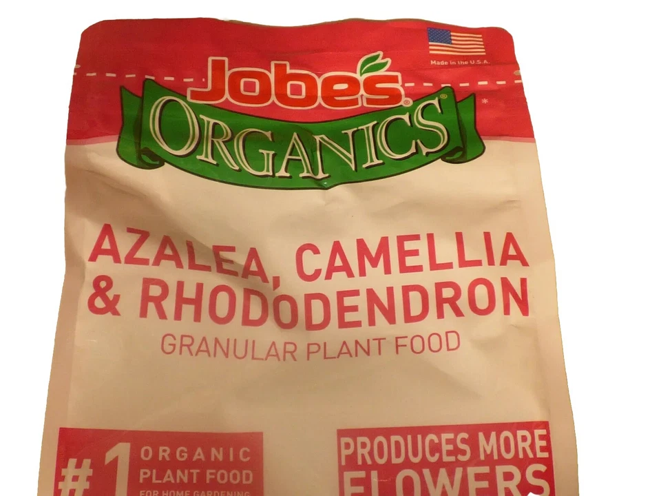 Fertilizante granular Jobe's Organics azalea, camelia y rododendro, 4 libras Foto 4 de 4