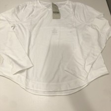 Sweaty Betty White Breath Easy Long Sleeve Top Large