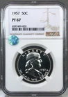 1957 U.S. 50c PROOF Franklin Half Dollar NGC PF67
