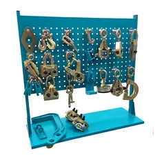 Movable Auto Body Frame Machine 19pcs Pulling Puller Tool Repair Pull Clamps Set