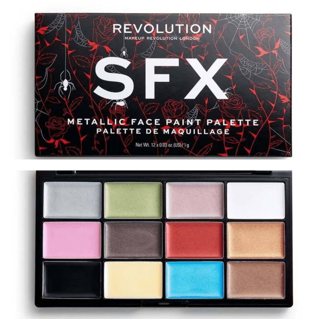 Revolution Halloween Metallic Face Paint Palette