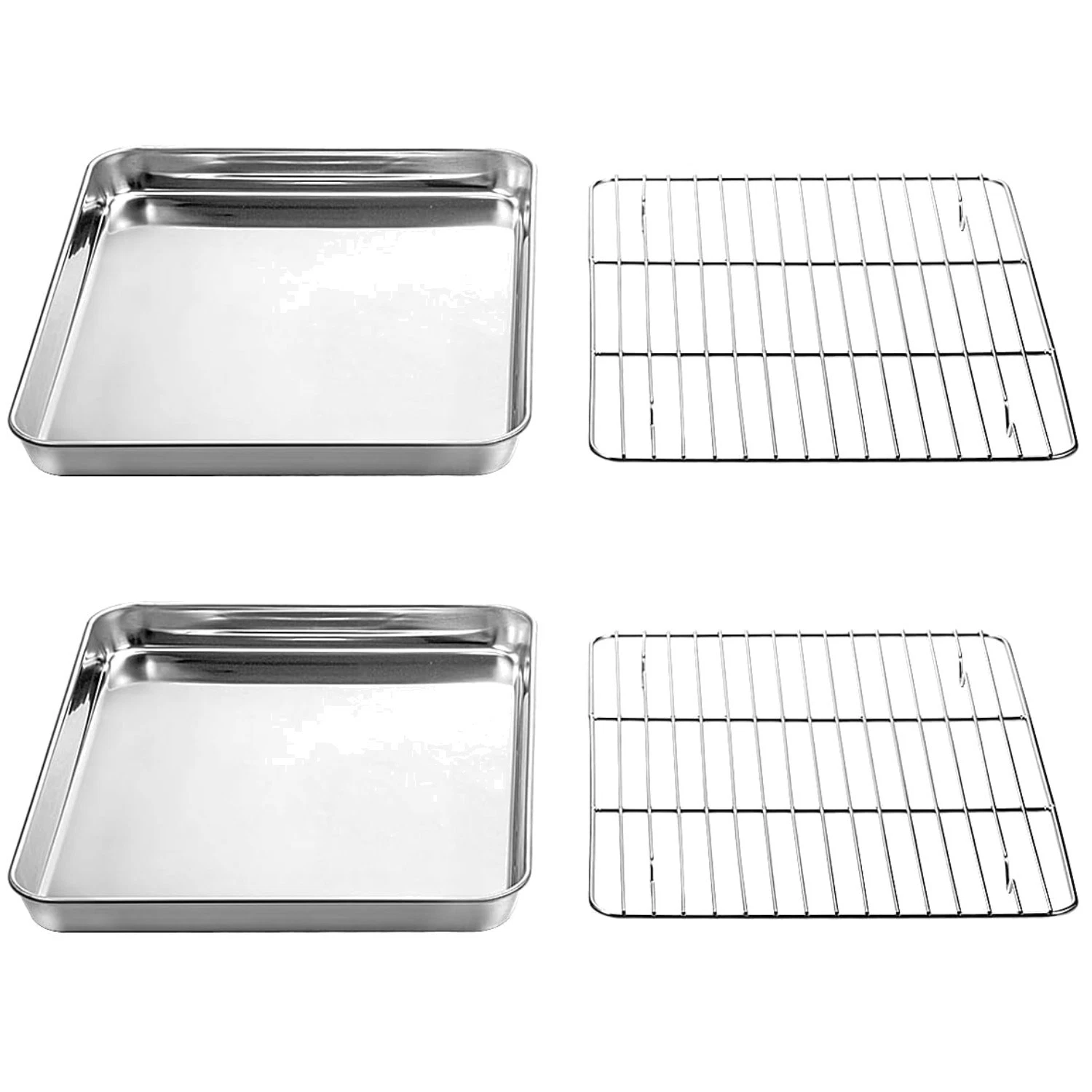 Stainless Steel Cookie Pan with Rack
Opens in a new window or tab