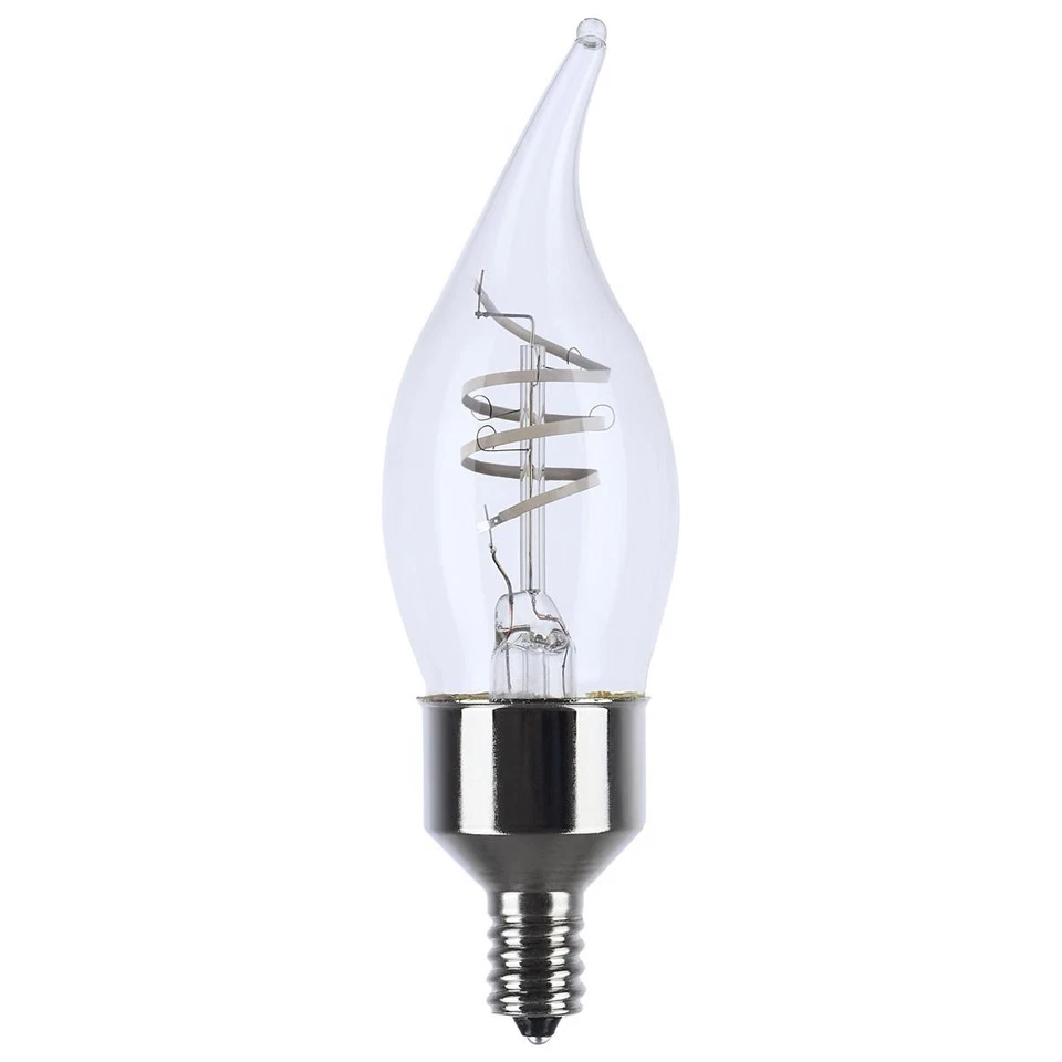 Satco S10524 - 4 Watt LED CA11 Coil Light Bulbs - 2700K (2, 4, 12 or 48 Bulbs) - Image 2 of 4