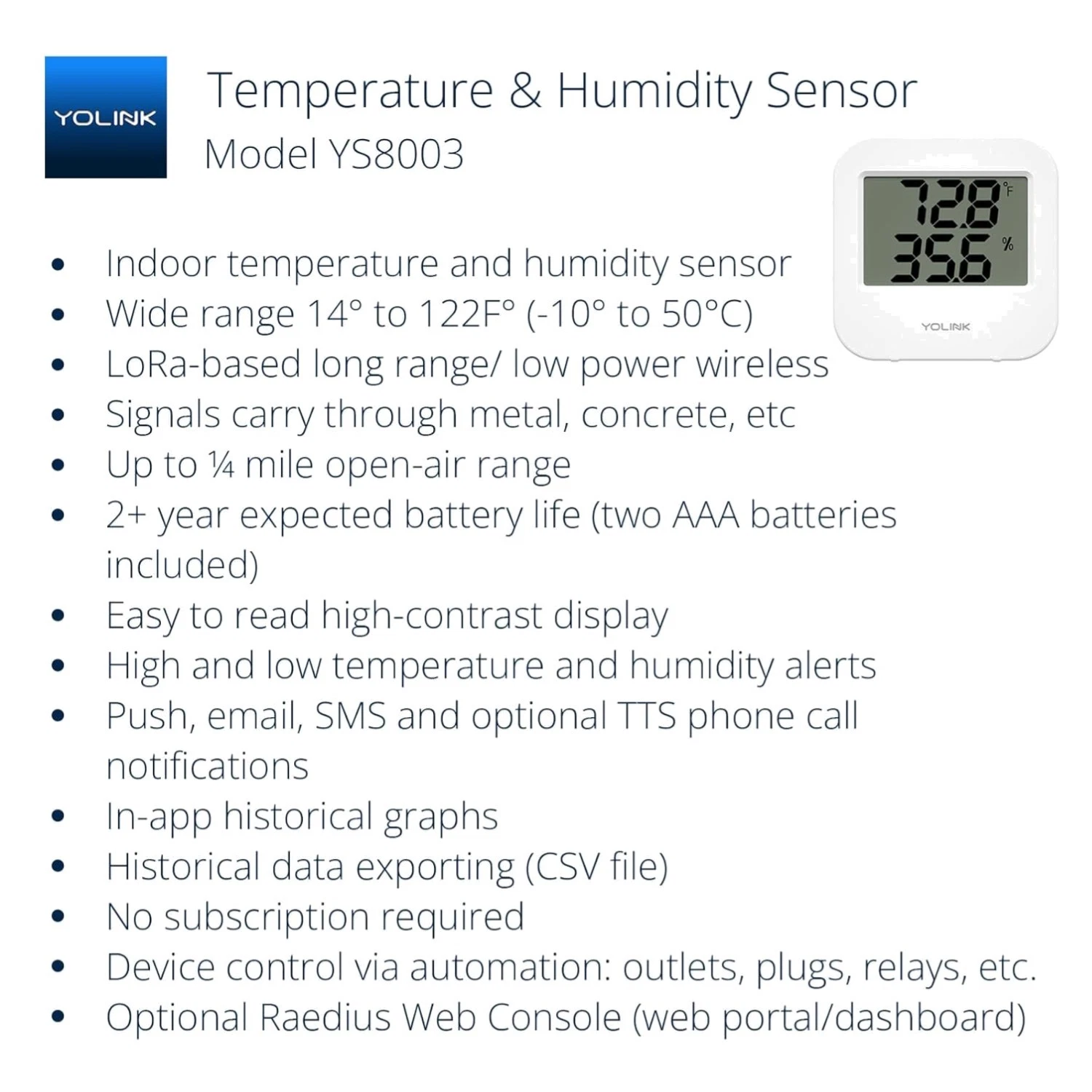Smart Wireless Temperature Sensor for Fridge Monitoring
Opens in a new window or tab