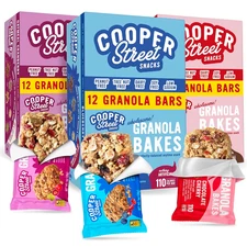 Granola Bakes (36 Count) – Soft and Chewy Breakfast Granola Bars Variety Pack –