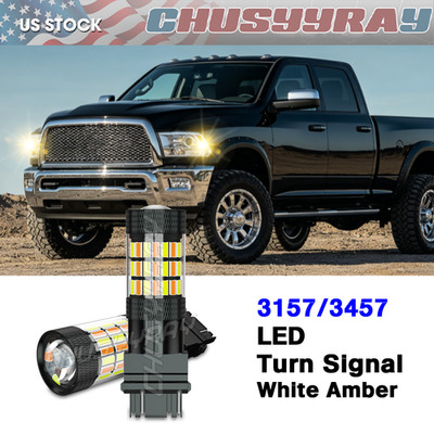 3157 Switchback LED Front Turn Signal Light Bulb for Dodge Ram 1500 2500 3500
